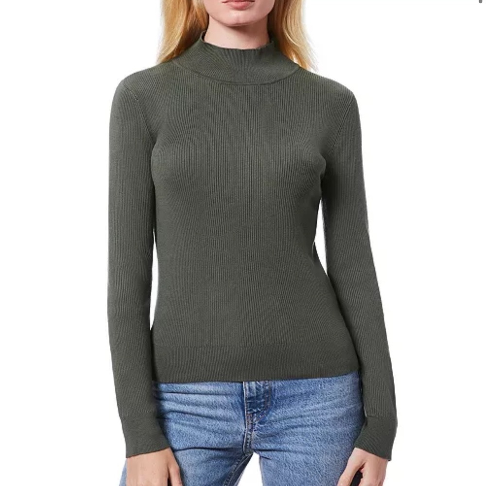 Melissa Paige
Women's Ribbed Mock-Neck Sweater
